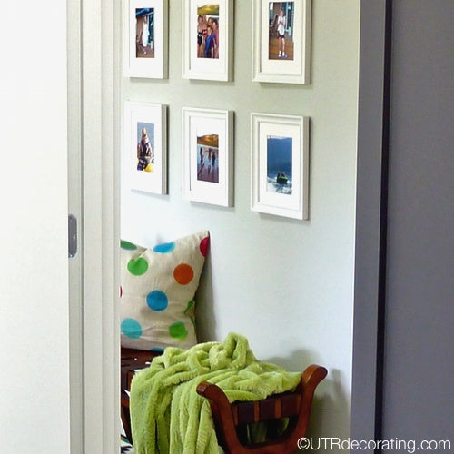 When hanging a gallery – number your frames